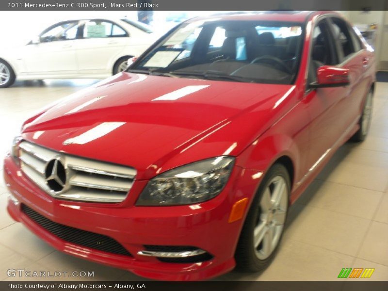Mars Red / Black 2011 Mercedes-Benz C 300 Sport