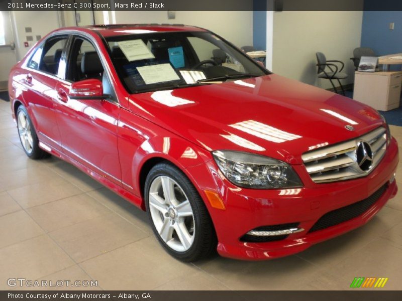 Mars Red / Black 2011 Mercedes-Benz C 300 Sport