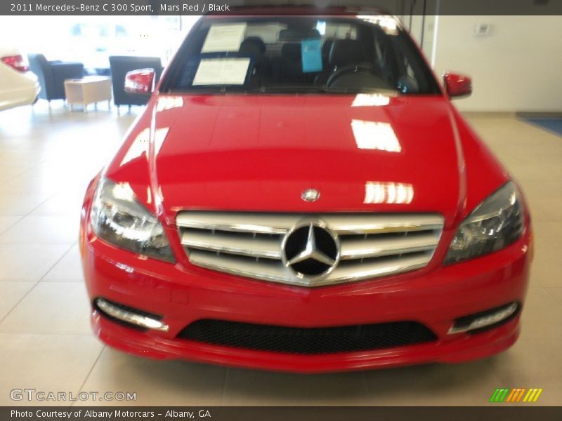 Mars Red / Black 2011 Mercedes-Benz C 300 Sport