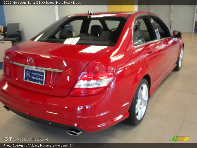 Mars Red / Black 2011 Mercedes-Benz C 300 Sport