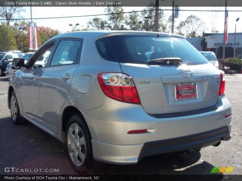 Classic Silver Metallic / Dark Charcoal 2009 Toyota Matrix S AWD