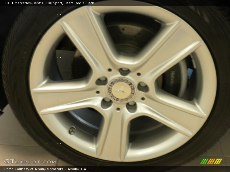 Mars Red / Black 2011 Mercedes-Benz C 300 Sport
