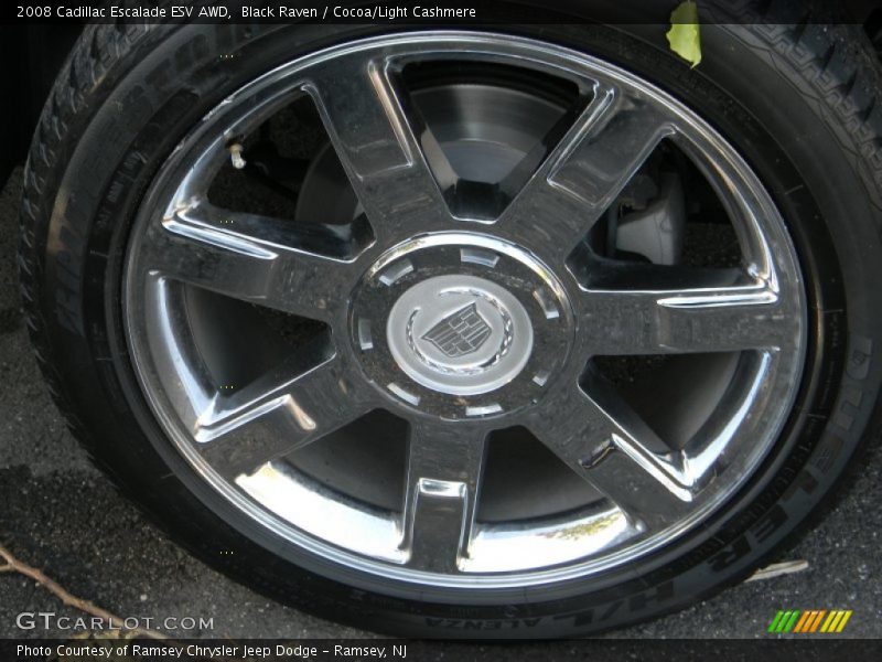 Black Raven / Cocoa/Light Cashmere 2008 Cadillac Escalade ESV AWD