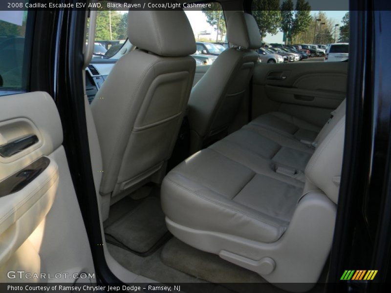 Black Raven / Cocoa/Light Cashmere 2008 Cadillac Escalade ESV AWD