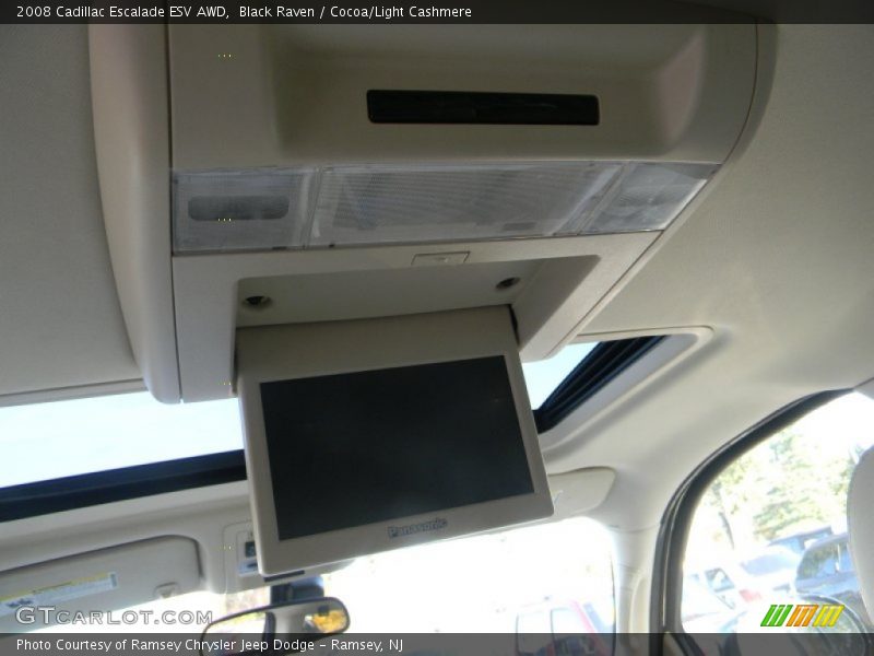 Black Raven / Cocoa/Light Cashmere 2008 Cadillac Escalade ESV AWD