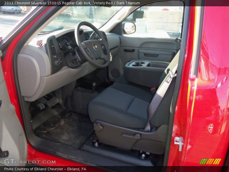 Victory Red / Dark Titanium 2011 Chevrolet Silverado 1500 LS Regular Cab 4x4