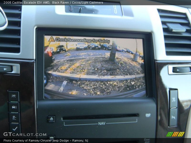 Black Raven / Cocoa/Light Cashmere 2008 Cadillac Escalade ESV AWD