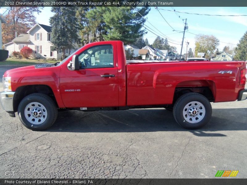 Victory Red / Dark Titanium 2012 Chevrolet Silverado 2500HD Work Truck Regular Cab 4x4