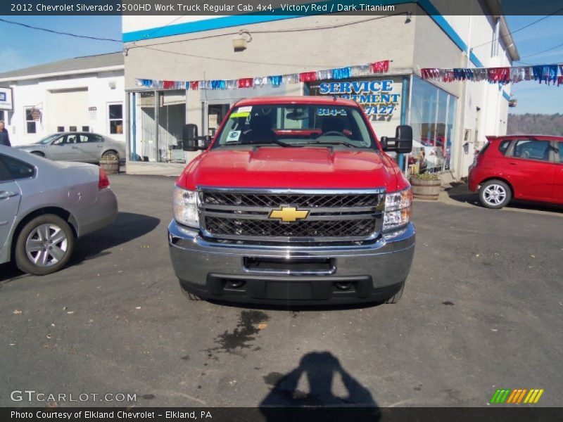 Victory Red / Dark Titanium 2012 Chevrolet Silverado 2500HD Work Truck Regular Cab 4x4