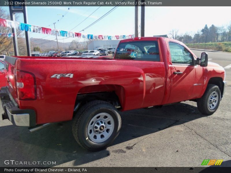 Victory Red / Dark Titanium 2012 Chevrolet Silverado 2500HD Work Truck Regular Cab 4x4