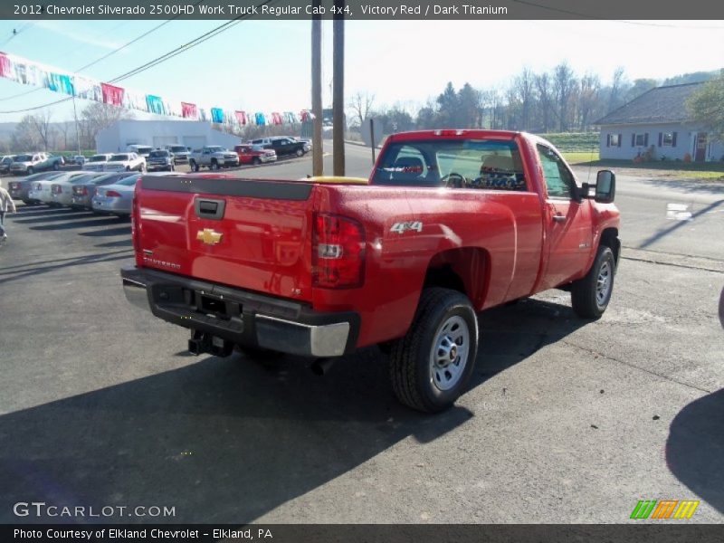 Victory Red / Dark Titanium 2012 Chevrolet Silverado 2500HD Work Truck Regular Cab 4x4