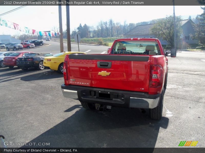 Victory Red / Dark Titanium 2012 Chevrolet Silverado 2500HD Work Truck Regular Cab 4x4