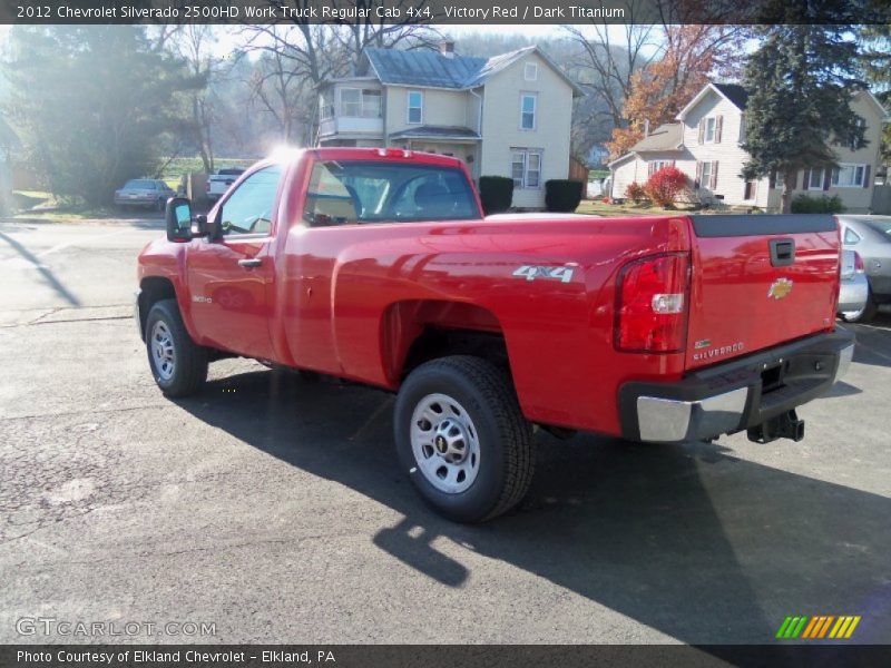 Victory Red / Dark Titanium 2012 Chevrolet Silverado 2500HD Work Truck Regular Cab 4x4