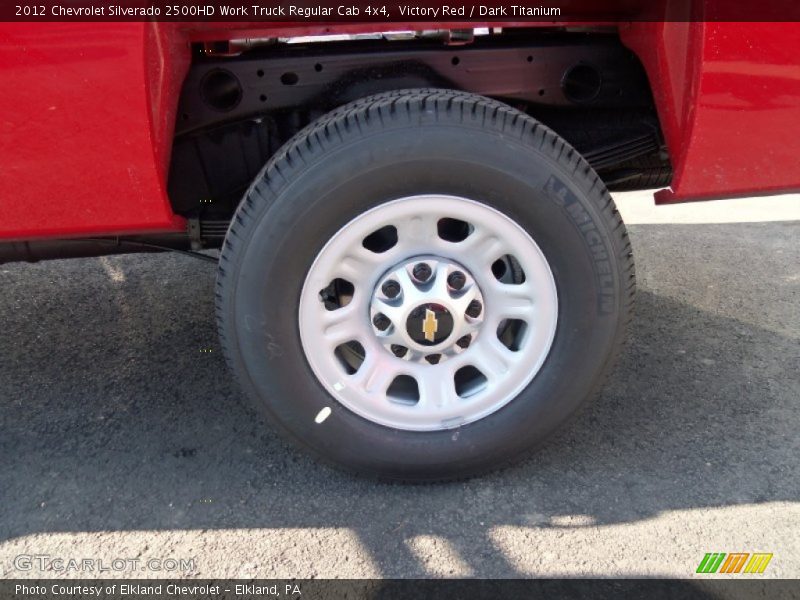Victory Red / Dark Titanium 2012 Chevrolet Silverado 2500HD Work Truck Regular Cab 4x4