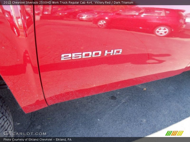 Victory Red / Dark Titanium 2012 Chevrolet Silverado 2500HD Work Truck Regular Cab 4x4