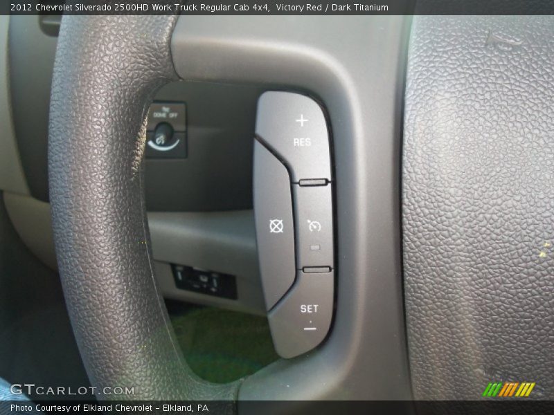 Victory Red / Dark Titanium 2012 Chevrolet Silverado 2500HD Work Truck Regular Cab 4x4