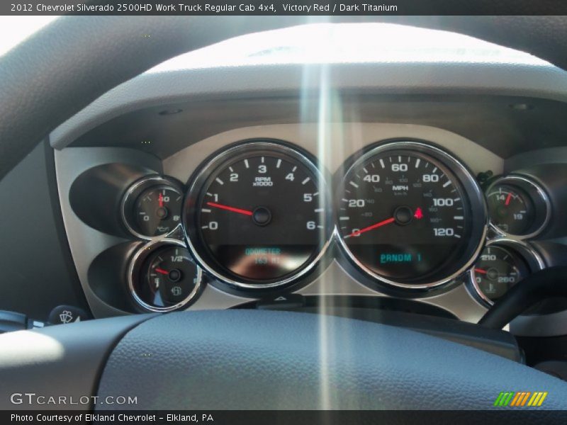 Victory Red / Dark Titanium 2012 Chevrolet Silverado 2500HD Work Truck Regular Cab 4x4