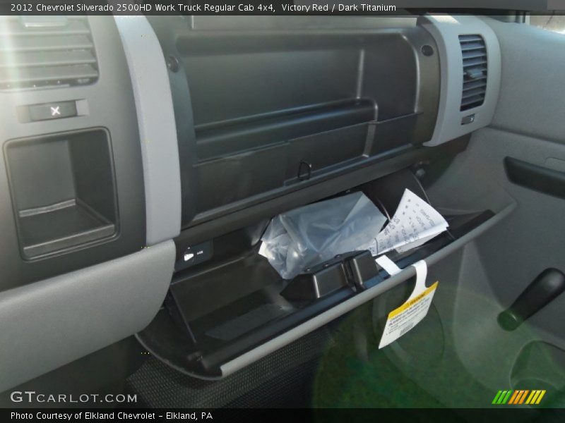 Victory Red / Dark Titanium 2012 Chevrolet Silverado 2500HD Work Truck Regular Cab 4x4