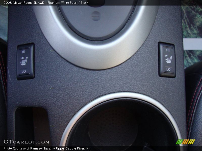 Phantom White Pearl / Black 2008 Nissan Rogue SL AWD