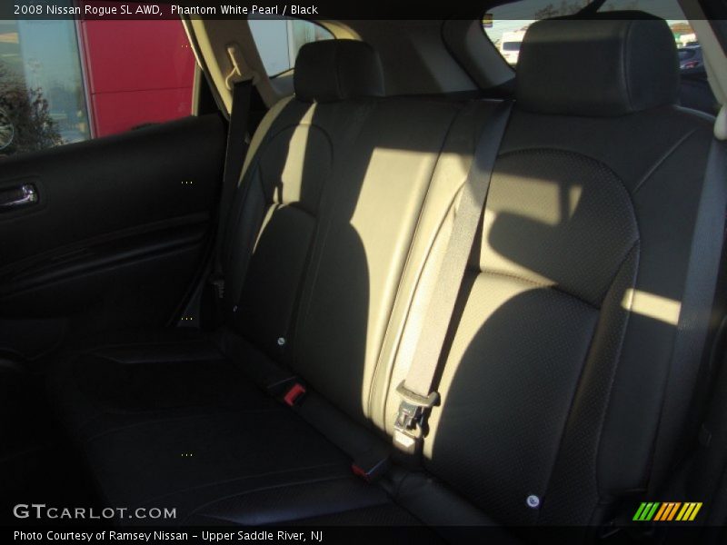 Phantom White Pearl / Black 2008 Nissan Rogue SL AWD