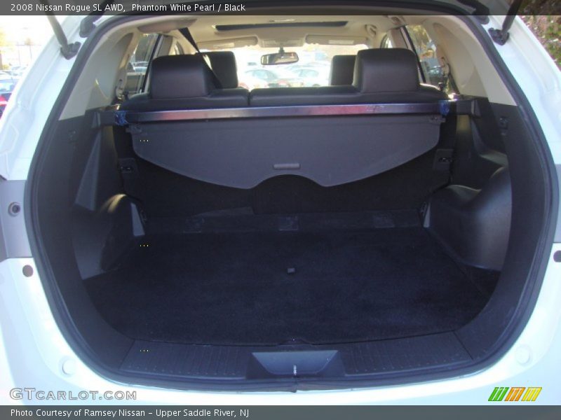 Phantom White Pearl / Black 2008 Nissan Rogue SL AWD