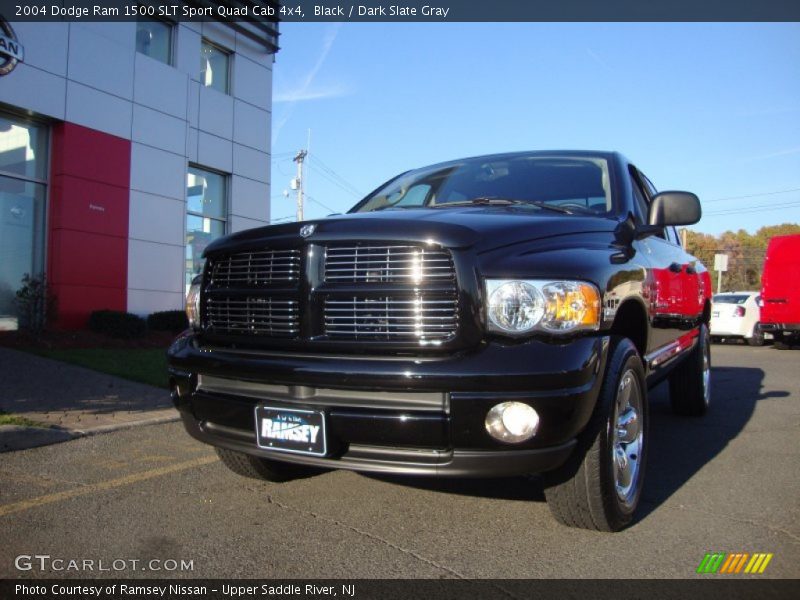 Black / Dark Slate Gray 2004 Dodge Ram 1500 SLT Sport Quad Cab 4x4