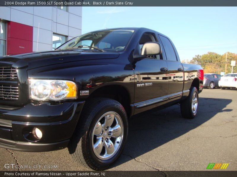 Black / Dark Slate Gray 2004 Dodge Ram 1500 SLT Sport Quad Cab 4x4