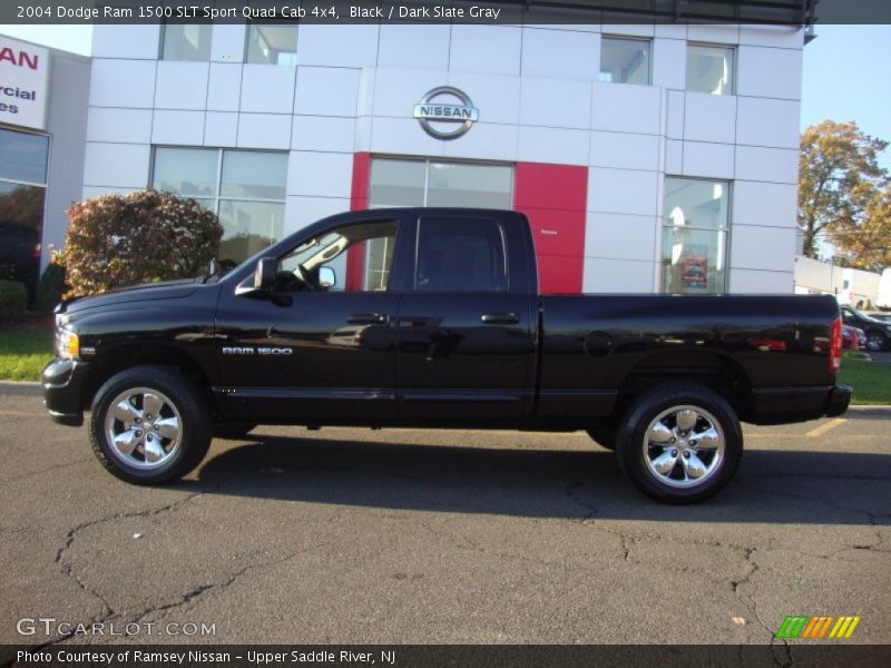 Black / Dark Slate Gray 2004 Dodge Ram 1500 SLT Sport Quad Cab 4x4