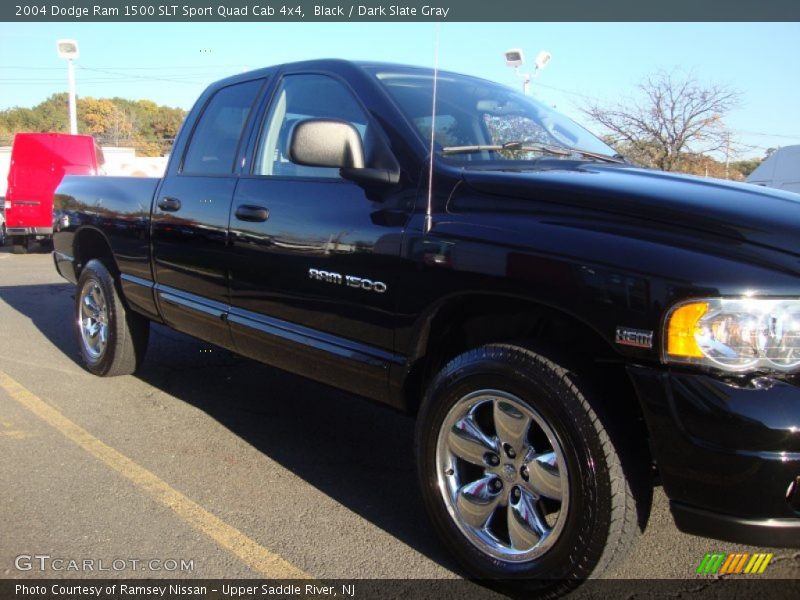 Black / Dark Slate Gray 2004 Dodge Ram 1500 SLT Sport Quad Cab 4x4