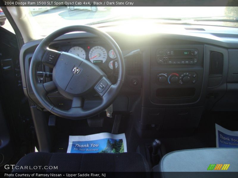 Black / Dark Slate Gray 2004 Dodge Ram 1500 SLT Sport Quad Cab 4x4