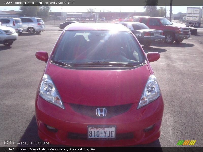 Milano Red / Sport Black 2009 Honda Fit Sport