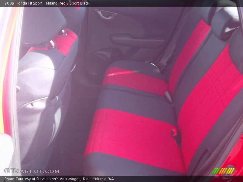 Milano Red / Sport Black 2009 Honda Fit Sport