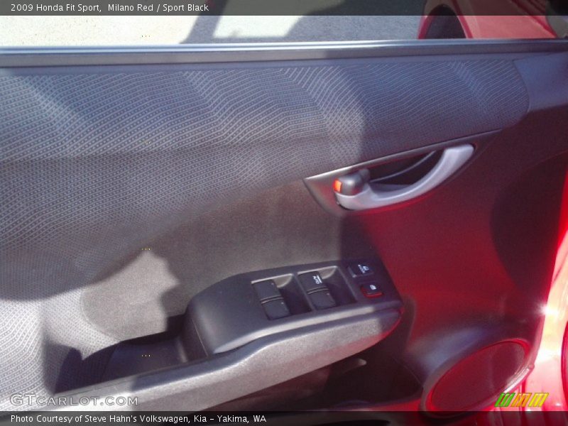 Milano Red / Sport Black 2009 Honda Fit Sport