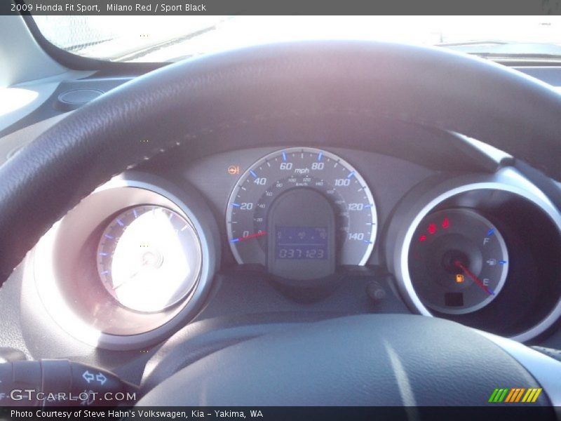 Milano Red / Sport Black 2009 Honda Fit Sport
