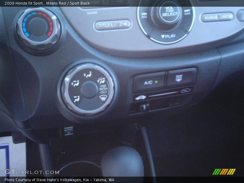 Milano Red / Sport Black 2009 Honda Fit Sport