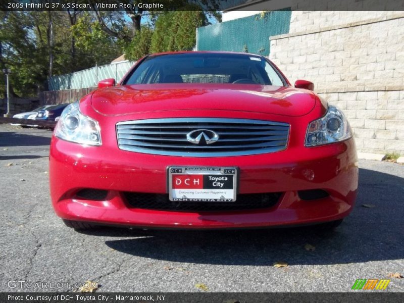 Vibrant Red / Graphite 2009 Infiniti G 37 x S Sedan