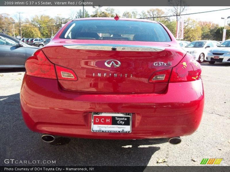 Vibrant Red / Graphite 2009 Infiniti G 37 x S Sedan