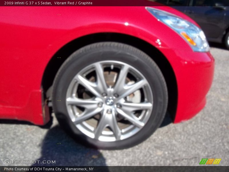Vibrant Red / Graphite 2009 Infiniti G 37 x S Sedan