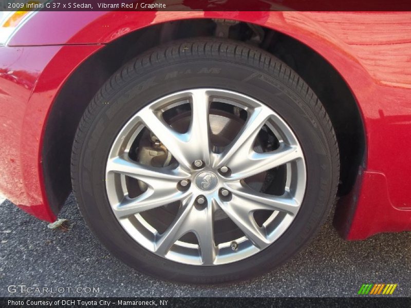 Vibrant Red / Graphite 2009 Infiniti G 37 x S Sedan