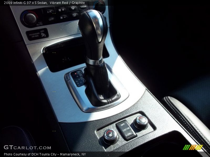  2009 G 37 x S Sedan 7 Speed ASC Automatic Shifter