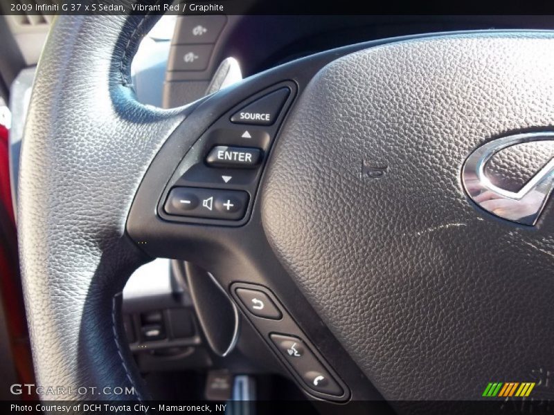 Vibrant Red / Graphite 2009 Infiniti G 37 x S Sedan