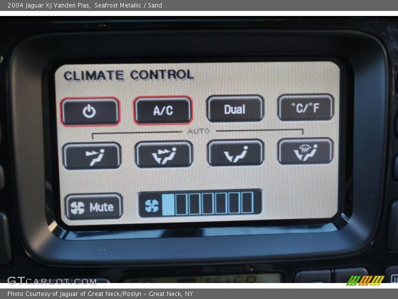 Seafrost Metallic / Sand 2004 Jaguar XJ Vanden Plas
