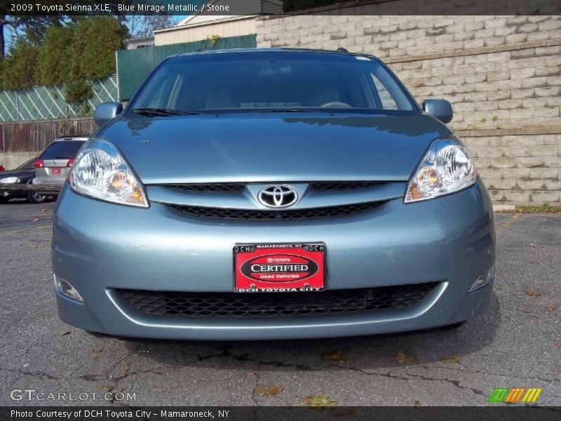 Blue Mirage Metallic / Stone 2009 Toyota Sienna XLE