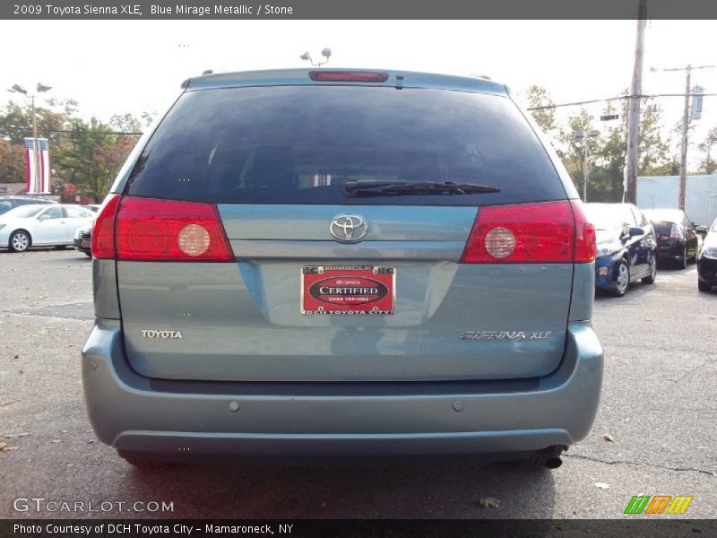 Blue Mirage Metallic / Stone 2009 Toyota Sienna XLE