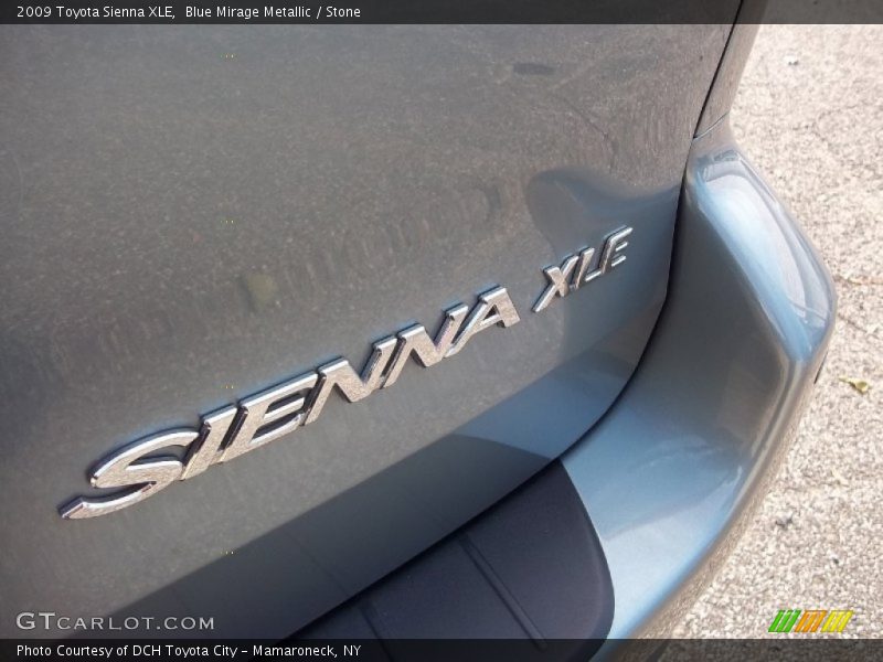 Blue Mirage Metallic / Stone 2009 Toyota Sienna XLE