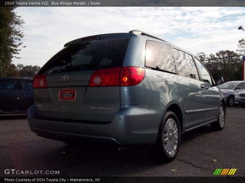 Blue Mirage Metallic / Stone 2009 Toyota Sienna XLE