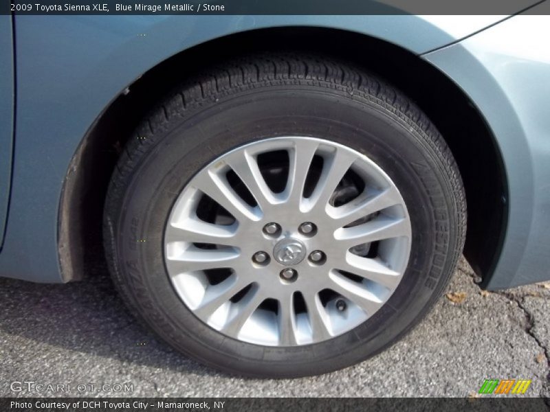 Blue Mirage Metallic / Stone 2009 Toyota Sienna XLE