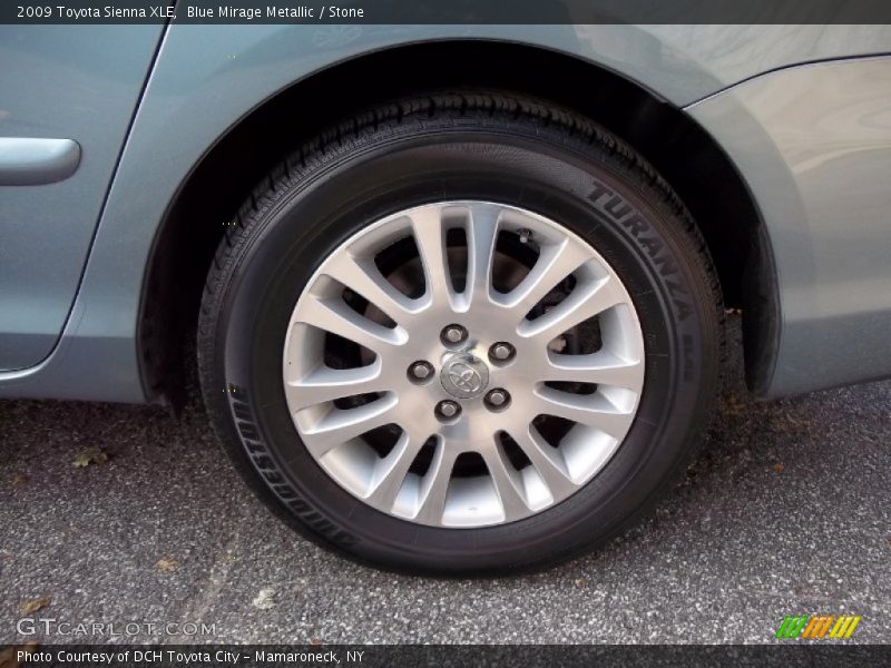 Blue Mirage Metallic / Stone 2009 Toyota Sienna XLE