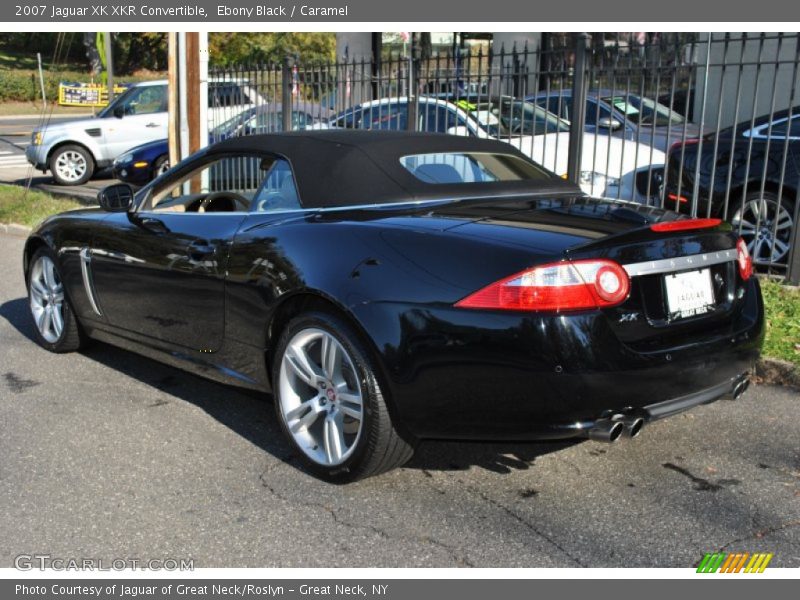 Ebony Black / Caramel 2007 Jaguar XK XKR Convertible