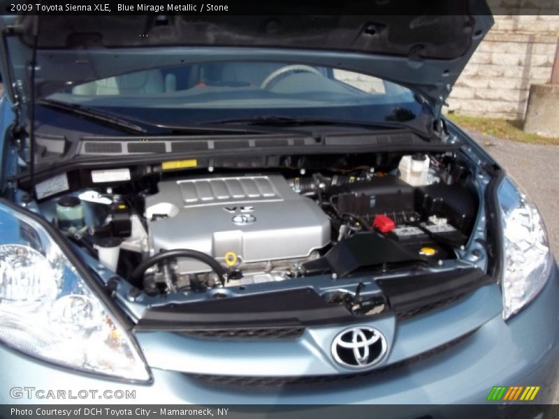 Blue Mirage Metallic / Stone 2009 Toyota Sienna XLE